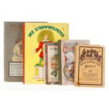 Konv. 5 versch. Kinderbücher, darunter "Der Struwwelpeter", Alterungs- und Gebrauchsspuren