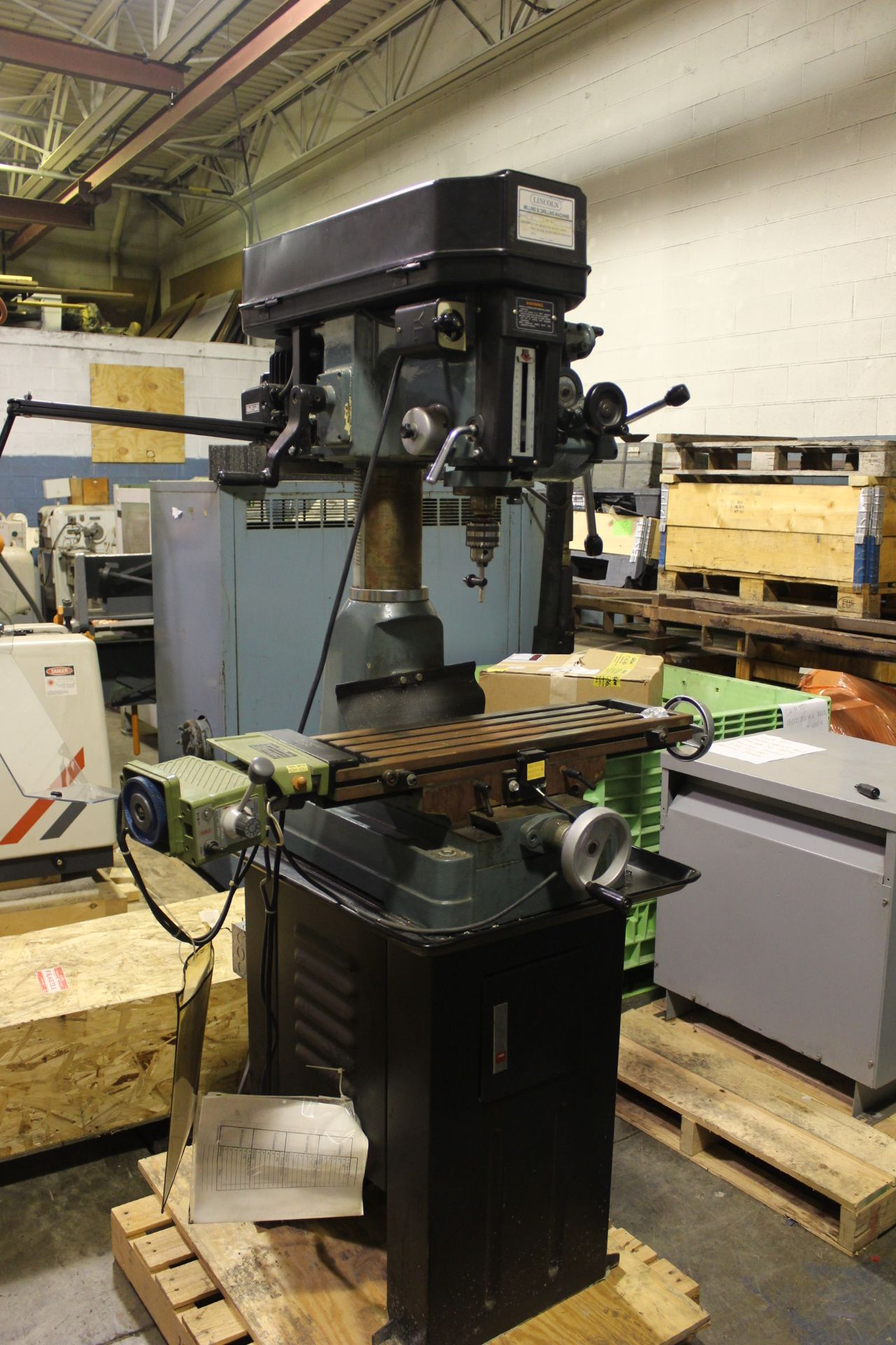 Lincoln, Model RF-30B, Bench Type Milling & Drilling Machine 8-1/4" x 28-3/4" T-Slotted Table w/ - Image 2 of 3