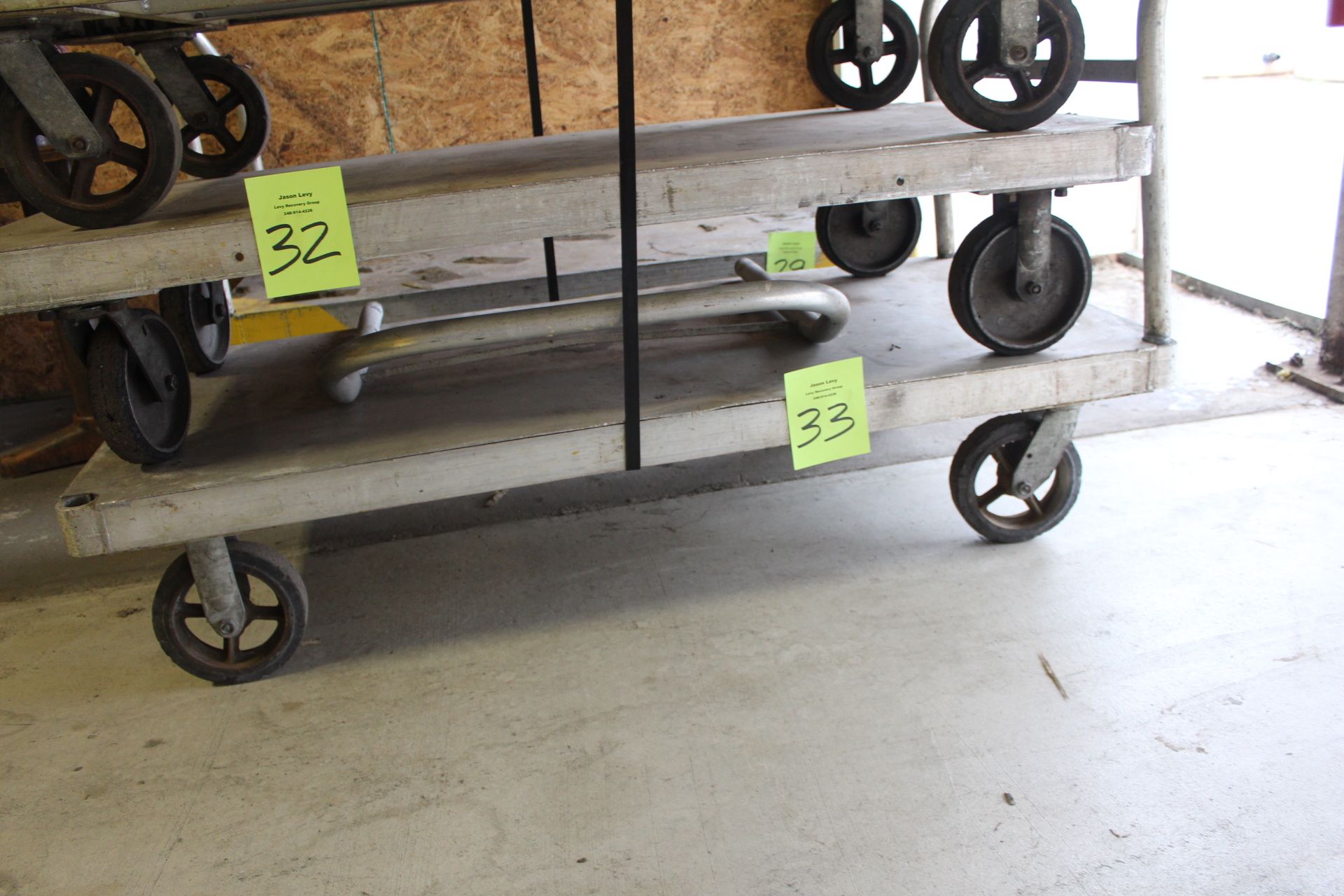 30" x 60" Aluminum Platform Cart w/ Handle; Howell MI Location