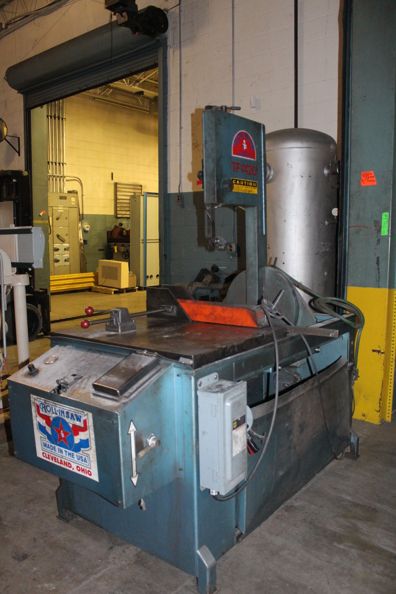 Roll-In, Model TF1420, Vertical Bandsaw Tilt Frame, S/N 05010TF, (2006); Fraser MI Location