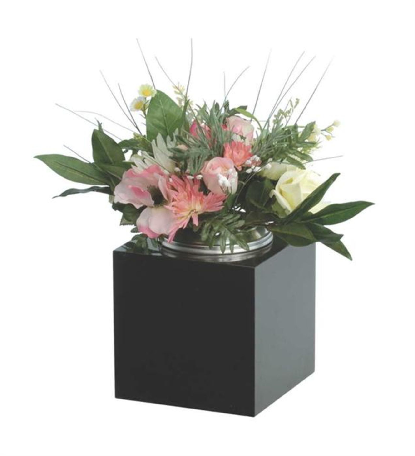 BLACK GRANITE MEMORIAL VASE RRP £100