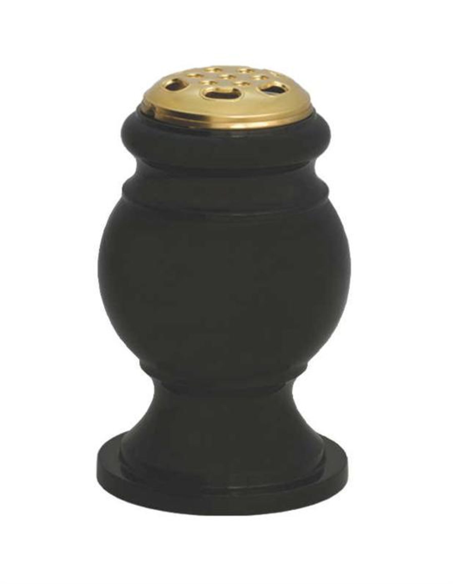 BLACK GRANITE MEMORIAL VASE/URN RRP £200