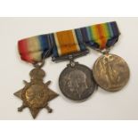 1915 Star Trio mounted as worn 17781 L.Sjt C R Froom S.Wales Bord (Pair named 2 Lieut C R Froom).