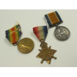 1915 Star Trio to CH.17764 Pte G Buchan RMLI. With copy service papers, Born Georgie, Edinburgh.