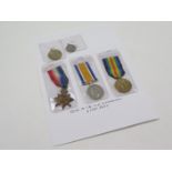 1915 Star Trio to 7205 Pte H F Richardson Essex Regt. Served with the 2nd Bn. GVF (3)