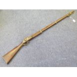 A Pattern 1853 Musket of approx 12 bore. Lock marked 'V.R' & Crown to tail and '1859 & TOWER' to