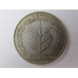 Palestine silver 100 Mils 1940 VF