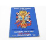 1966 World Cup Final England v West Germany at Wembley 30 July. Pin hole