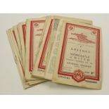 Arsenal home games c1946/1949 (approx 36) mixed grade