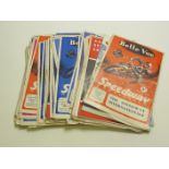 Belle Vue speedway programmes c1961 to 1964 inc league meetings, championship finals,