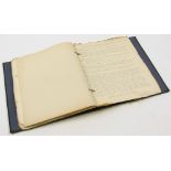 Folder containing secret printed documents from WWII, relating to the movement of ships, anchorage