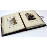 Late Victorian carte de visite album, circa 1885, containing Scottish interest, contemporary