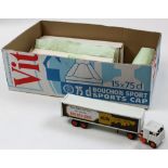 Winross of Rochester, New York, Diecast Cabs & trailers with early promotional tinplate sides: