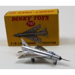 Dinky No.737 P.IB Lightning Fighter, Silver. Mint in an Excellent box with packing piece