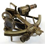 Brass sextant, by Henry Hughes & Son Ltd, London