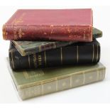 Collection of mostly 19th century books mostly leather, Now and then by Samuel Warren 1854, Works of