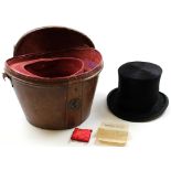 Top Hat by Tress & Co London, in original box with receipt dated 1947