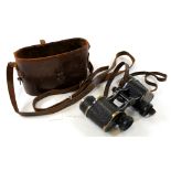 Pair of Carl Zeiss Jena 12x binoculars (no. 218971), in leather case