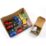 Mainly unboxed Dinky Diecast. Including Post-war 38 Lagonda & Pre-war 35a Saloon Car. Conditions