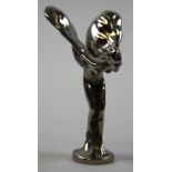 1970's Rolls Royce car mascot "Silver Lady" silver plated standing 11cm high
