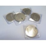 France (5) crown-size silver: 5 Francs: 1835 I Fine ex-mount, 1849A KM# 756.1 nVF, 1851A KM# 761.1