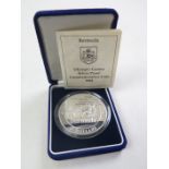 Bermuda $5 1992 (5oz silver) "Olympics" Proof FDC boxed as issued