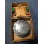 Compass in original wooden case, Type P8, ref no. 87686H, Case is also stamped 1942