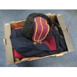 11th hussars troopers dress uniform with busby jacket two pairs of trousers and pair of boots with