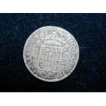 Portugal silver 200 Reis 1767 toned VF