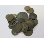 GB Copper & Bronze (24) 17th-20thC assortment, Cartwheel Twopence to Farthings, mixed grade.