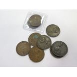 GB Copper Halfpennies (9) 1853 to 1858, mixed grade.