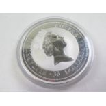 Australia $30 1997 Kookaburra (1Kg), BU in a large capsule