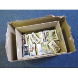 Box containing approx 150 complete sets of cards (sets not checked) issued by Will's, good mixture