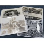 Boxing rare press photos mainly 8"x10" all carry The Ring back stamp, Johnny Kildare v Eugene Oregin