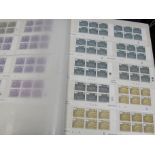 GB - blue stockbook of UM Regional Cylinder Blocks, England x19, NI x12, Scot x21, Wales x22,