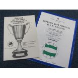 European Cup Final programmes for Cup Winners Cup Sporting Club Portugal v MTK Budapest 13/5/64 in