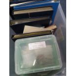 GB & Channel Islands - large plastic tub of material in albums, stockbook, loose in packets, etc (