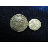 Ancient British, Celtic silver unit of the Corieliavi, South Ferriby Boar, similar to ABC 1800, NVF,