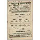 Derby County v Huddersfield 18/1/1936