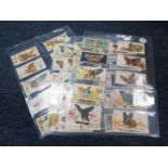 British American Tobacco - Butterflies (Girls) standard size complete set mainly G - VG (a few lower