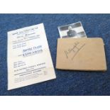 Ipswich Town v Mansfield 7th April 1947 F/L Div 3 South, together with an original autograph album