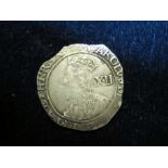 Charles I silver shilling, Tower Mint under Parliament 1642-1649, mm. [P]? 1643-1644, Group F, sixth