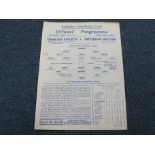 Chelsea FC programme, Charlton v Tottenham 1st April 1944 F/L South Cup Semi-Final (1)