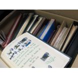 GB - large box packed with albums & stockbooks, plus loose. Worth a rummage (qty) Buyer collects