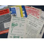 QPR football programmes, aways 1956/57 x11, inc Gillingham, Walsall, Watford, Plymouth, Torquay,