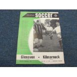 American International Tournament programme 30/5/1960 Glenavon (Ireland) v Kilmarnock (Scotland),