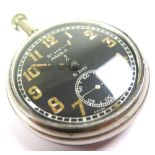 An eight day top wind military pocket watch, "no. 5089 AG Mark IV.A", the back stamped with an "A"