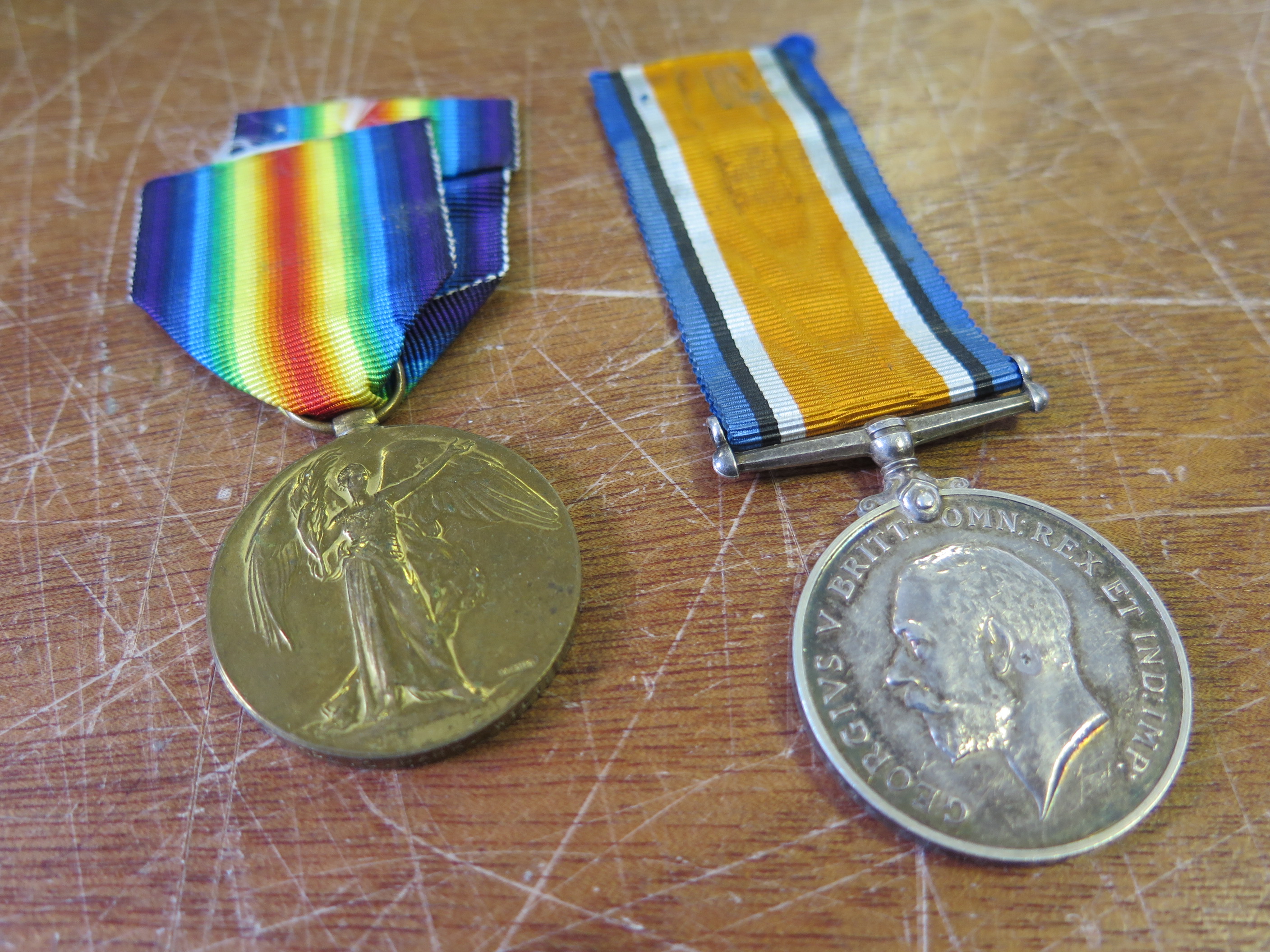 BWM and Victory Medal (entitled to 1914 Star Trio) to 7112 Cpl Charley Park, 1/5th Battalion