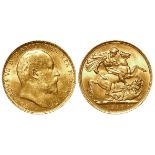 Sovereign 1910M, Melbourne Mint, Australia, AU