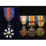 CMG, 1914 Star and Bar Trio, with MID (trio mounted for wear) to Lt Colonel Philip Claude